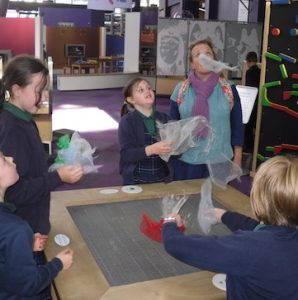 Children from Wharfedale Montessori primary school enjoying a trip to Newcastle Life Science Centre