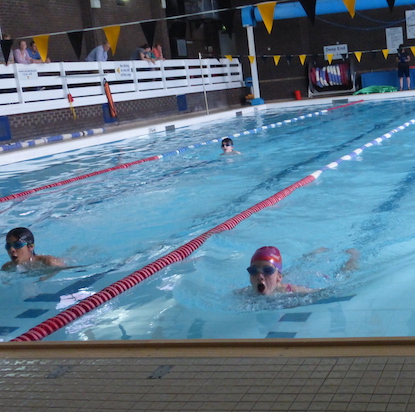 Wharfedale Montessori School Swimming gala in full flow