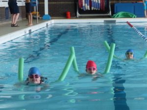 Wharfedale Montessori children enjoying their swimming gala
