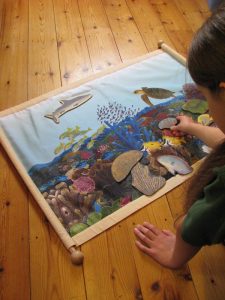 the coral reef habitat mat